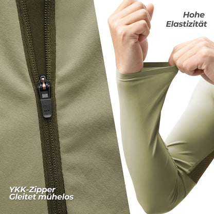 ROCKBROS Fahrradtrikot Radtrikot Langarm Herren, Atmungsaktiv und Schnelltrocknend, Elastisches