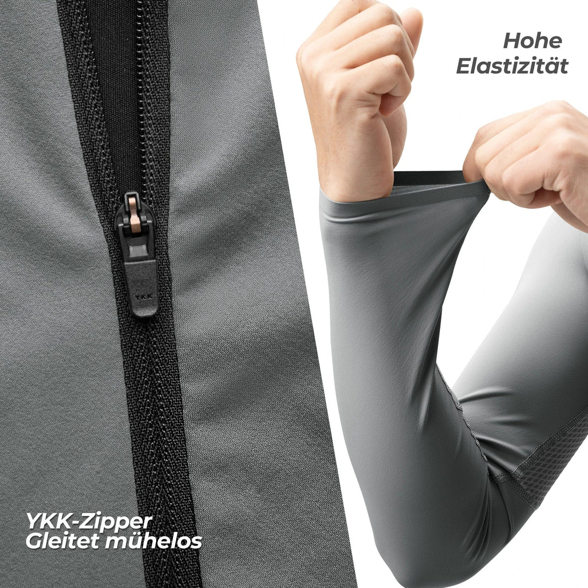 ROCKBROS Fahrradtrikot Radtrikot Langarm Herren, Atmungsaktiv und Schnelltrocknend, Elastisches