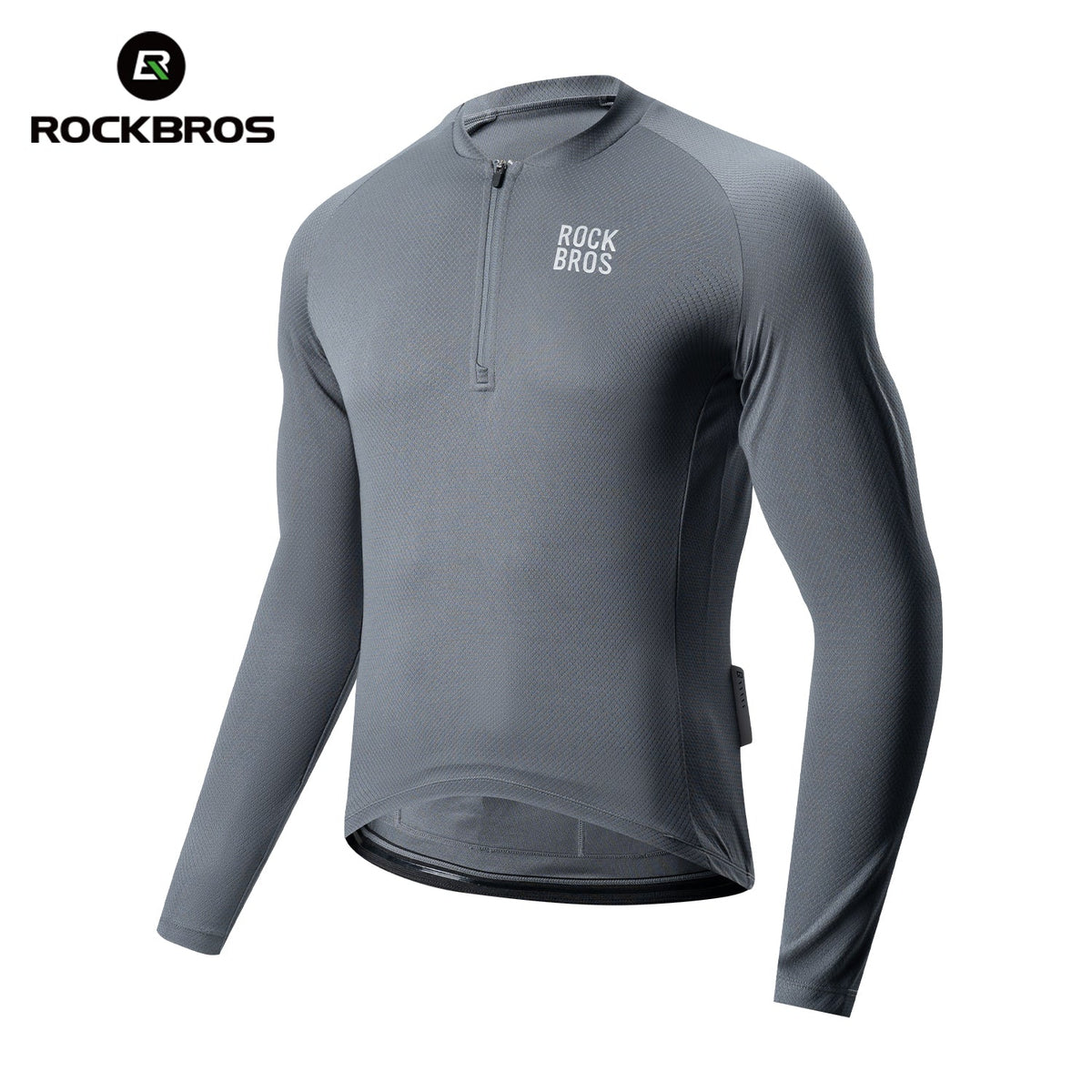 ROCKBROS Fahrradtrikot Langarm mit kurzem Frontreißverschluss - Modell YDCX011