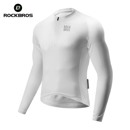 ROCKBROS Fahrradtrikot Langarm mit kurzem Frontreißverschluss - Modell YDCX011