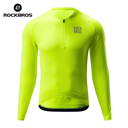 ROCKBROS Fahrradtrikot Langarm mit kurzem Frontreißverschluss - Modell YDCX011