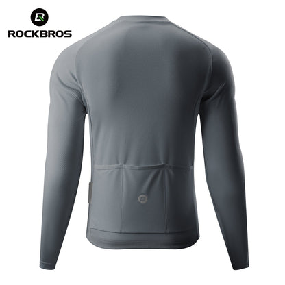 ROCKBROS Fahrradtrikot Langarm mit kurzem Frontreißverschluss - Modell YDCX011