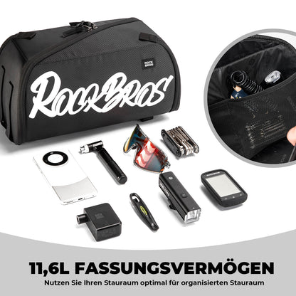 ROCKBROS Faltbare Einteiler-Gepäckträgertasche für den Gepäckträger