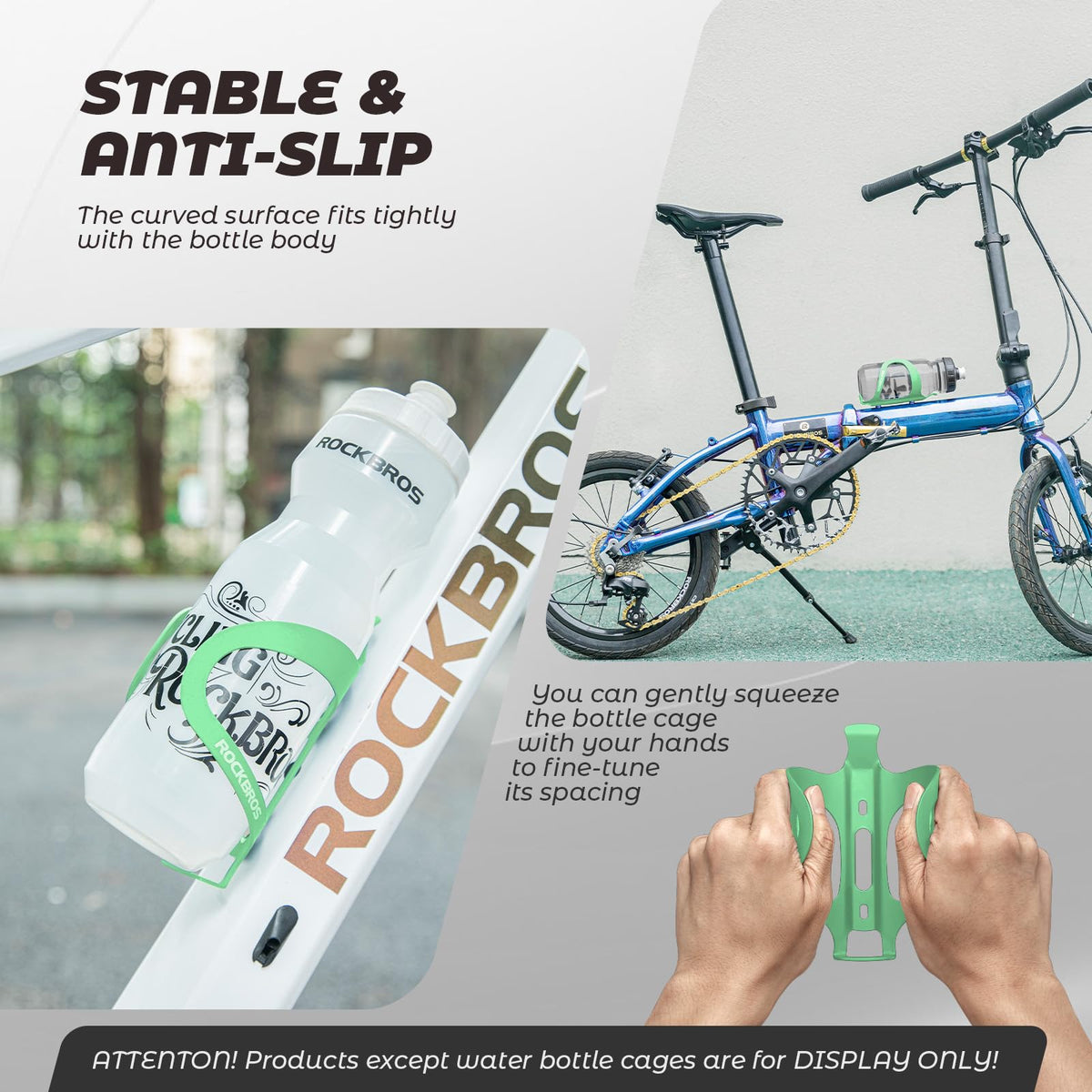 ROCKBROS Flaschenhalter Fahrrad Getränkehalter Aluminiumlegierung Leicht
