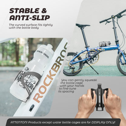 ROCKBROS Flaschenhalter Fahrrad Getränkehalter Aluminiumlegierung Leicht