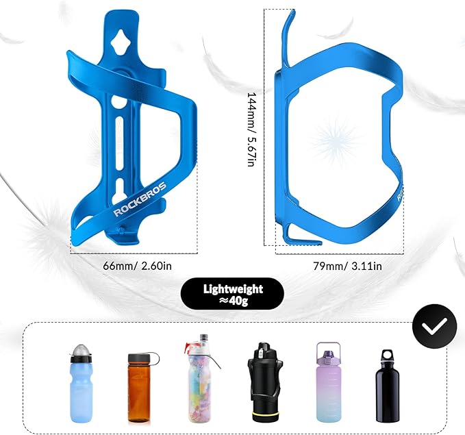 ROCKBROS Flaschenhalter Fahrrad Getränkehalter Trinkflaschenhalter Aluminiumlegierung ca. 40g