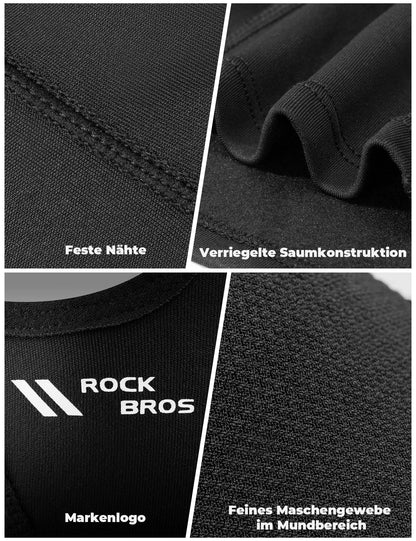 ROCKBROS Fleece-Sturmhaube Winter Atmungsaktive Balaclava Skimaske