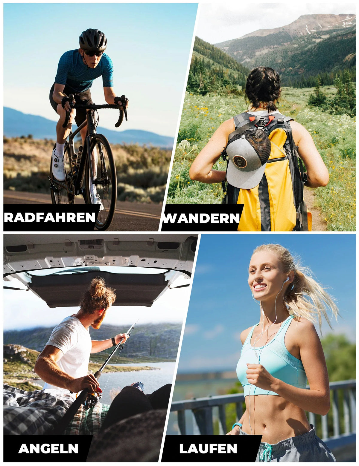 ROCKBROS Halbfinger-Fahrradhandschuhe Sommer Elastisch & Atmungsaktiv, Anti-Rutsch- und Dämpfungspolster