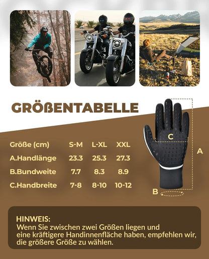 ROCKBROS Fahrradhandschuhe Winter, Wasserdicht und Winddicht S365