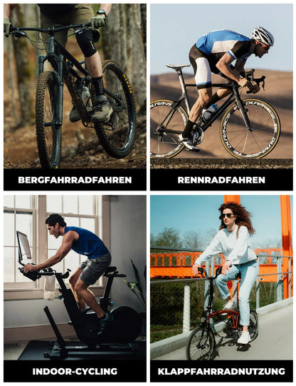 ROCKBROS Herren Fahrradhose mit Träger - Hochdehnbar, Atmungsaktiv mit Reflexstreifen