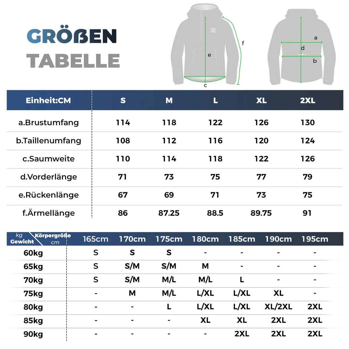 ROCKBROS Herren Fahrradjacke Winddicht