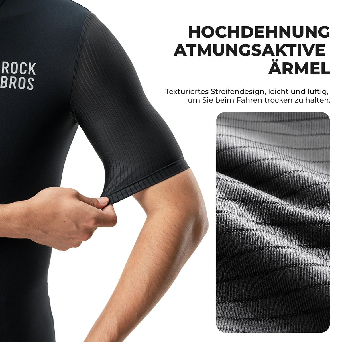 ROCKBROS Herren Fahrradtrikot Kurzarm