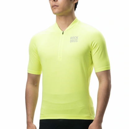 ROCKBROS Herren Radtrikot Kurzarm Fahrradtrikot Rennradtrikot Atmungsaktiv Schnell trocknend