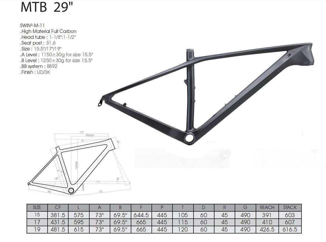 RINOS Gaia4.0 Carbon MTB Shimano SLX 12 Gänge FOX Hardtail