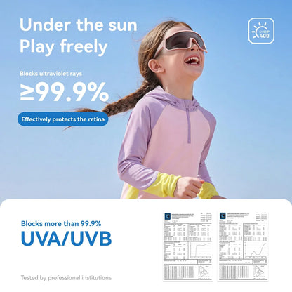 ROCKBROS Kinder Fahrrad Sonnenbrille - Polarisiert/Photochrom mit UV400 Schutz