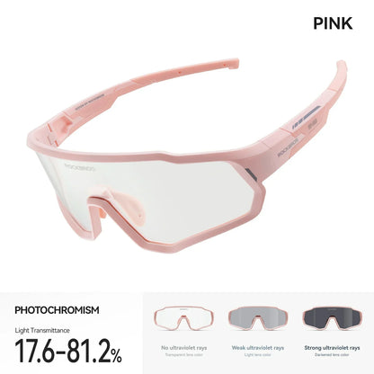 ROCKBROS Kinder Fahrrad Sonnenbrille - Polarisiert/Photochrom mit UV400 Schutz