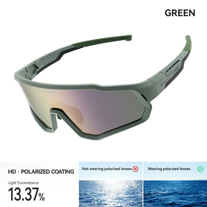 ROCKBROS Kinder Fahrrad Sonnenbrille - Polarisiert/Photochrom mit UV400 Schutz