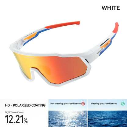 ROCKBROS Kinder Fahrrad Sonnenbrille - Polarisiert/Photochrom mit UV400 Schutz