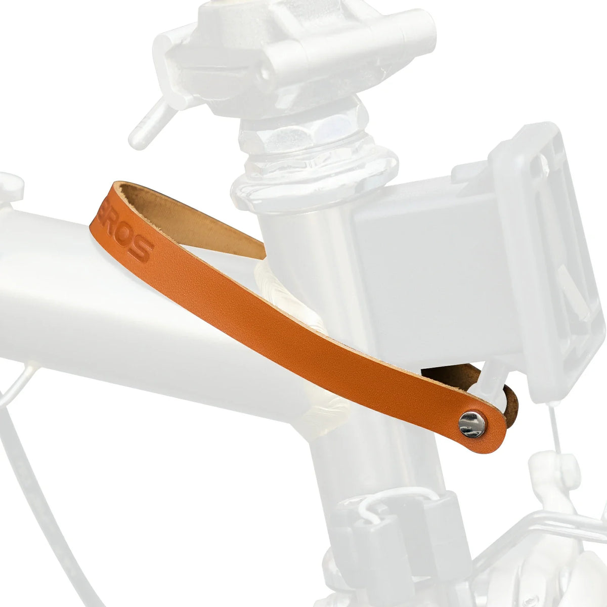 ROCKBROS Leder Schnellverschluss Griff für Brompton Leder Schnallenschloss Klappfahrrad Zubehör