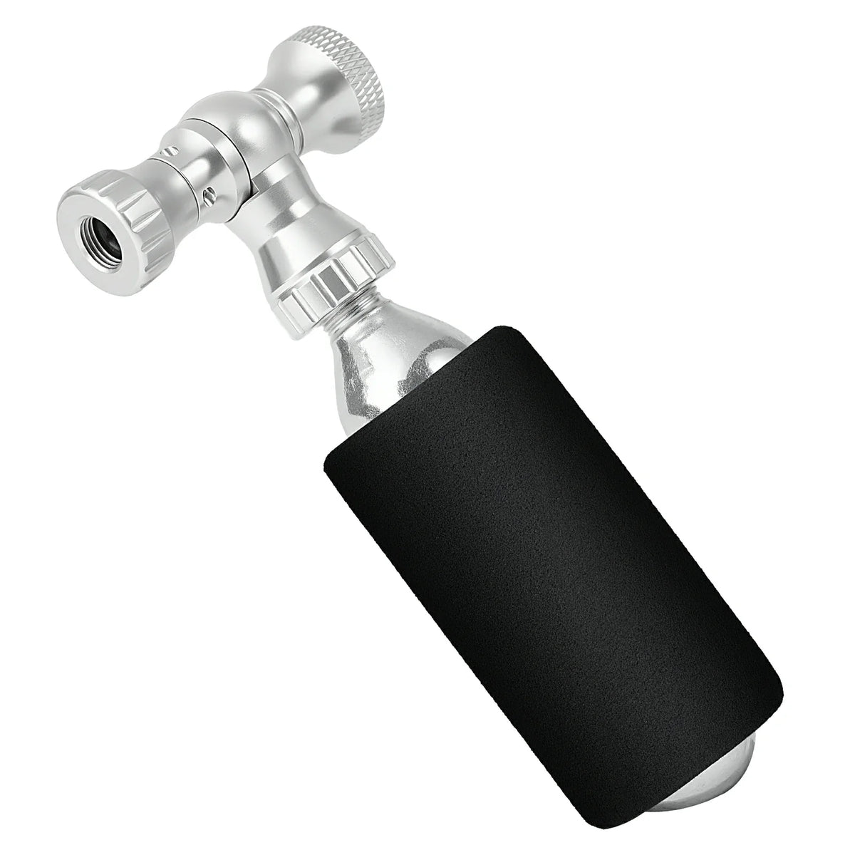ROCKBROS Mini Fahrradpumpe mit CO₂-Adapter - Tragbar, Presta & Schrader Kompatibel, bis 80 PSI