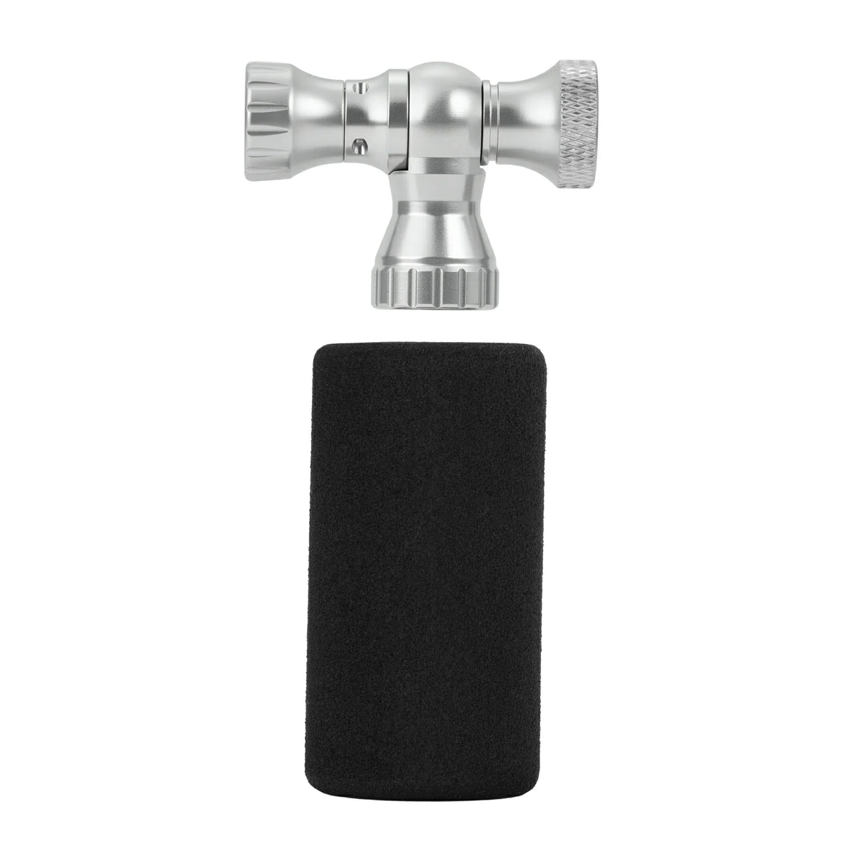 ROCKBROS Mini Fahrradpumpe mit CO₂-Adapter - Tragbar, Presta & Schrader Kompatibel, bis 80 PSI