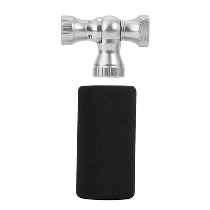 ROCKBROS Mini Fahrradpumpe mit CO₂-Adapter - Tragbar, Presta & Schrader Kompatibel, bis 80 PSI