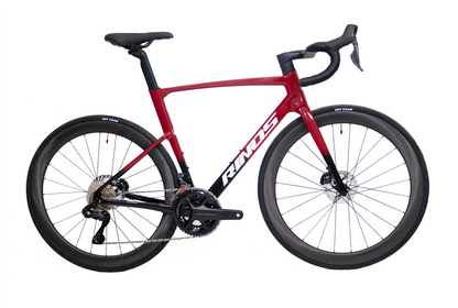 RINOS Carbon Rennrad Odin7.1 Shimano Ultegra Di2 Rot XS mit Carbonlaufrädern – 24 Gänge