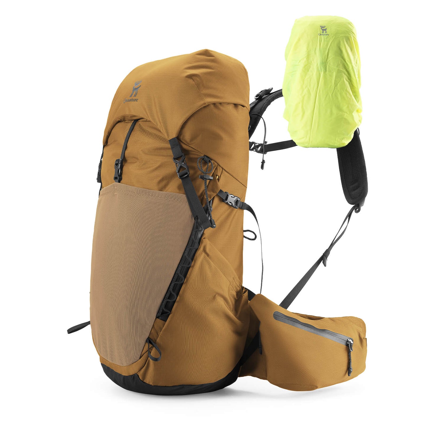 25L Wanderrucksack atmungsaktiv - mit abnehmbarer Tasche & Seitenzugang Qunature