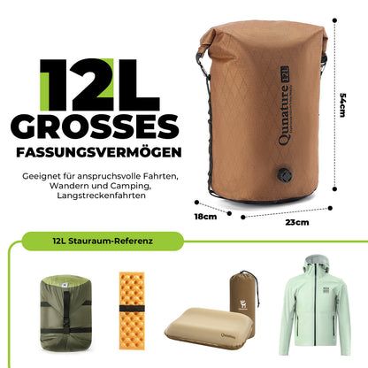 Lenkertasche 6L/12L Wasserdicht & Leicht für Fahrrad und Outdoor Qunature