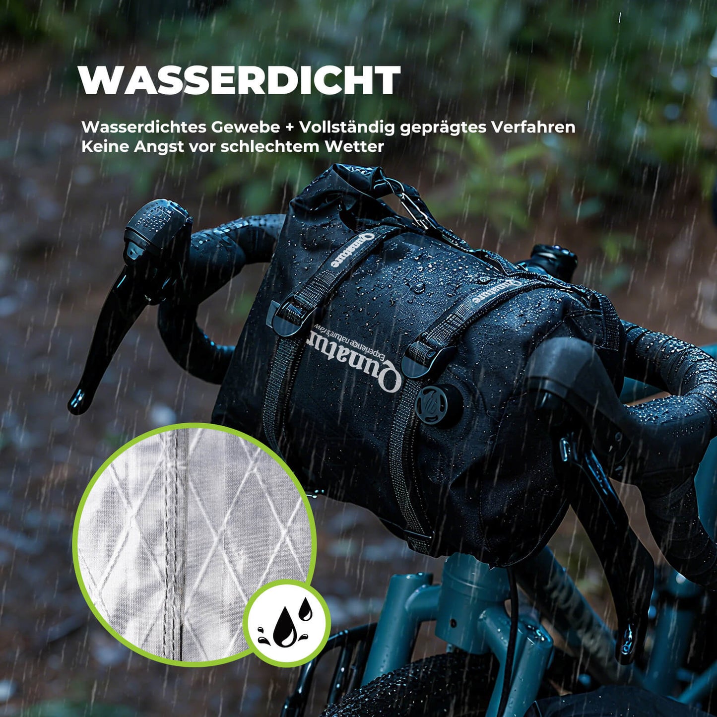 Lenkertasche 6L/12L Wasserdicht & Leicht für Fahrrad und Outdoor Qunature
