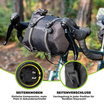 Lenkertasche 6L/12L Wasserdicht & Leicht für Fahrrad und Outdoor Qunature