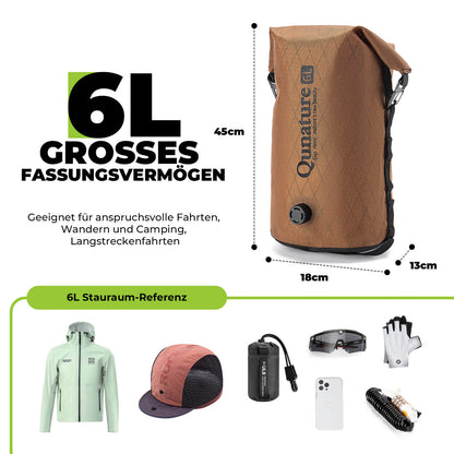 Lenkertasche 6L/12L Wasserdicht & Leicht für Fahrrad und Outdoor Qunature