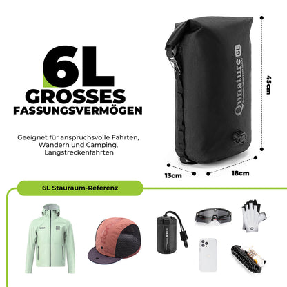 Lenkertasche 6L/12L Wasserdicht & Leicht für Fahrrad und Outdoor Qunature