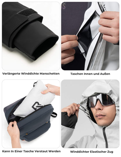 Beheizbare Fahrradjacke mit Typ-C-Anschluss ROCKBROS