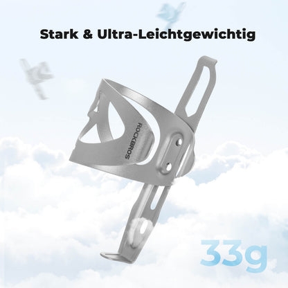 Fahrrad Flaschenhalter Ultra-Leicht - 33g Alu-Legierung für MTB/Rennrad ROCKBROS