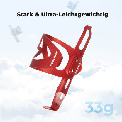 Fahrrad Flaschenhalter Ultra-Leicht - 33g Alu-Legierung für MTB/Rennrad ROCKBROS