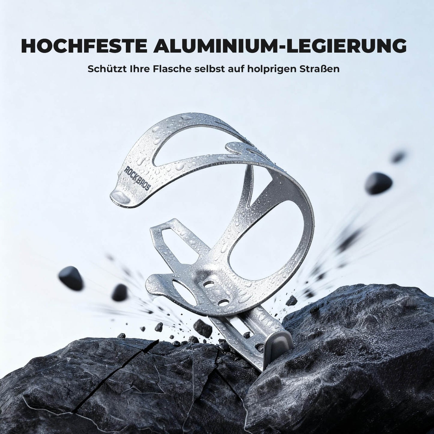 Fahrrad Flaschenhalter Ultra-Leicht - 33g Alu-Legierung für MTB/Rennrad ROCKBROS