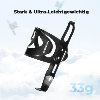 Fahrrad Flaschenhalter Ultra-Leicht - 33g Alu-Legierung für MTB/Rennrad ROCKBROS