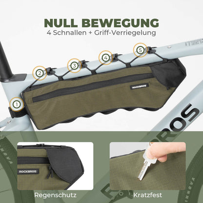Fahrrad Rahmentasche Dreiecktasche 1.9L Ultradünn & Schnellzugriff ROCKBROS
