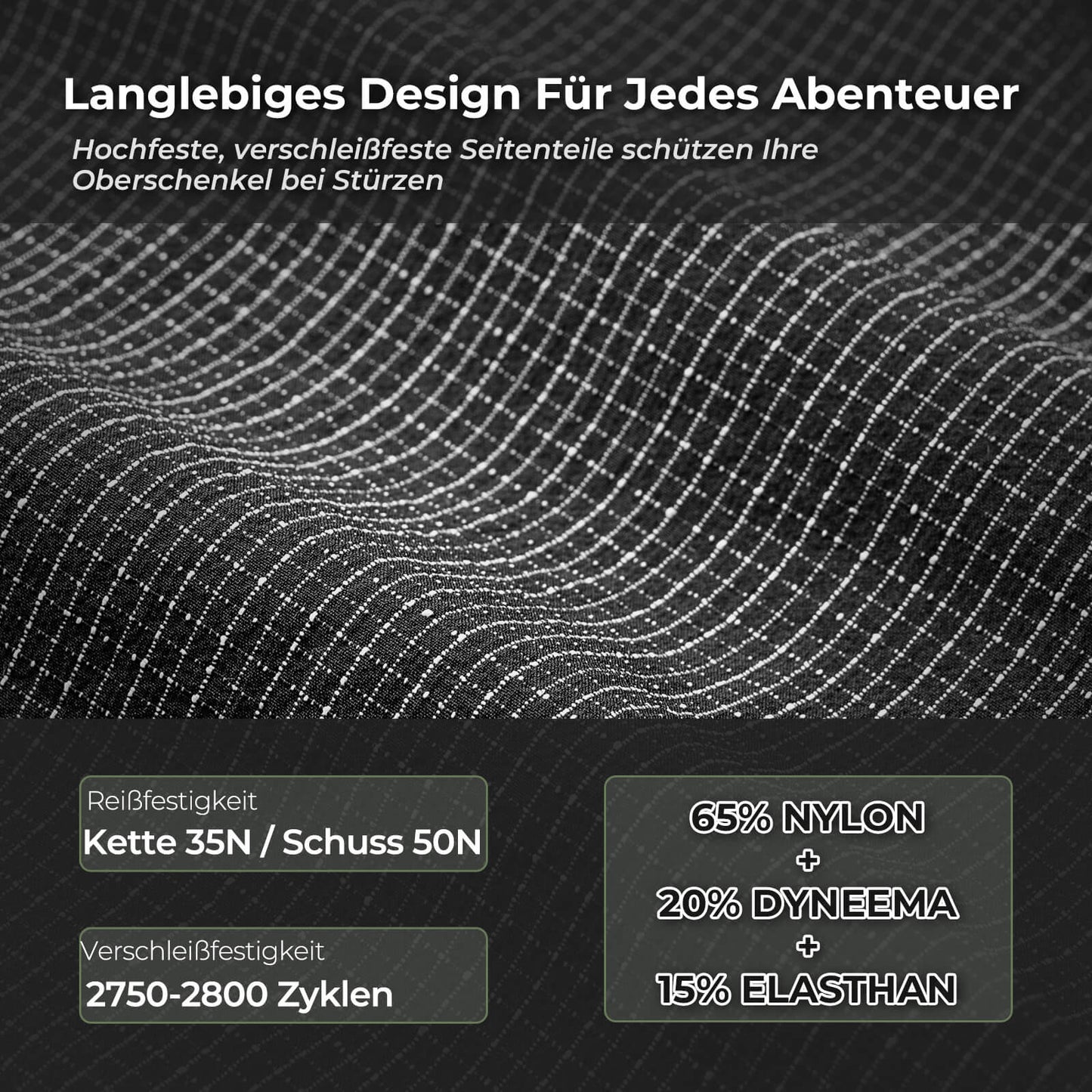 Fahrrad Trägerhose Hochfest & Atmungsaktiv mit 5 Taschen ROCKBROS