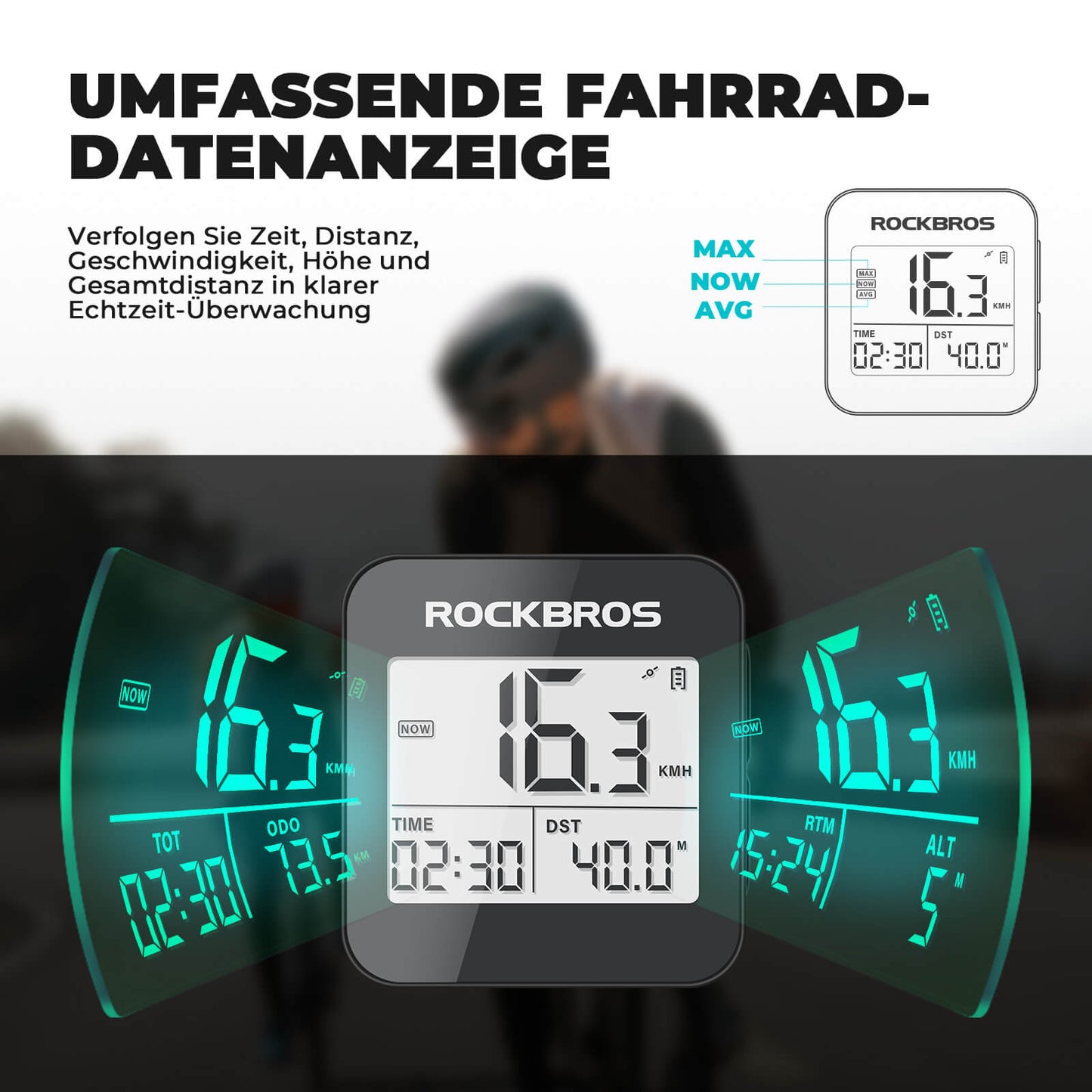 Fahrradcomputer Kabellos G1 ROCKBROS