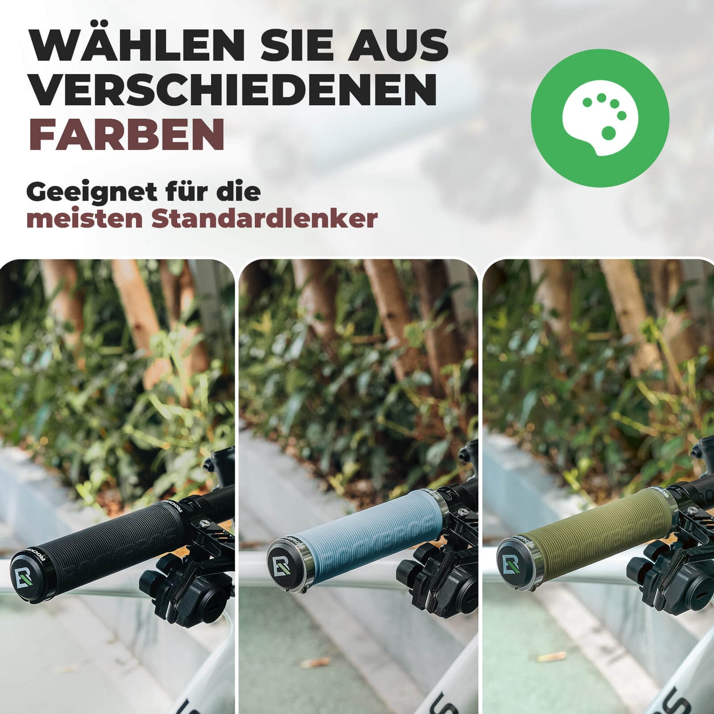 Fahrradgriffe rutschfest Doppelverschluss 22,2mm ROCKBROS