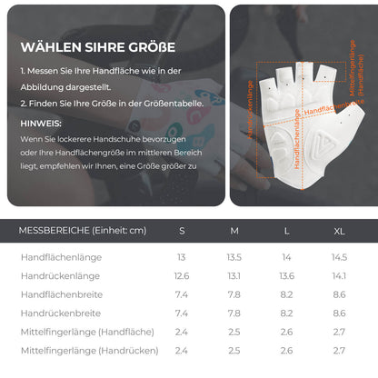 Fahrradhandschuhe Halbfinger SBR Atmungsaktiv ROCKBROS