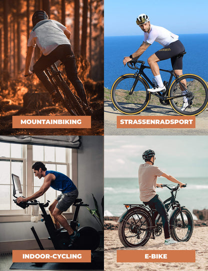 Fahrradhose Lange Radlerhose Gepolstert Atmungsaktiv Herren ROCKBROS