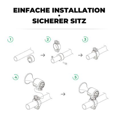 Fahrradklingel Elektrisch 120dB Ton IPX5 Wasserschutz Smartphone Tracking ROCKBROS