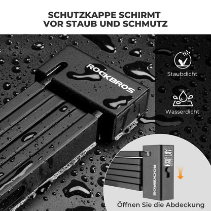 Faltschloss Fahrradschloss 104 cm Faltbares ROCKBROS