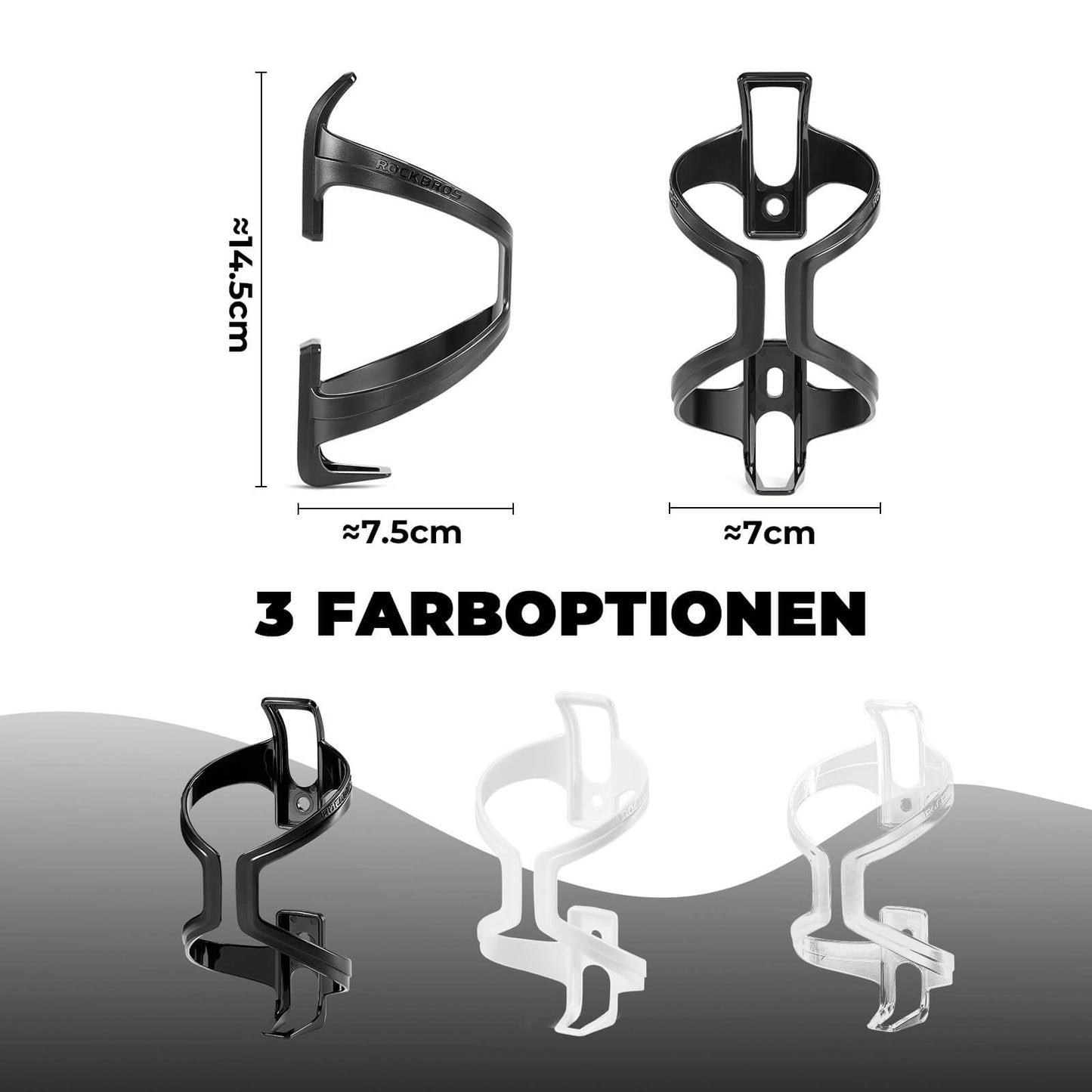 Flaschenhalter Fahrrad 2er Pack ROCKBROS