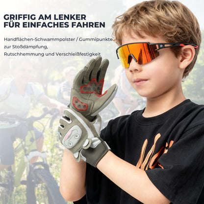 Kinder Fahrradhandschuhe Atmungsaktiv & Rutschfest Mit SBR-Schutz ROCKBROS