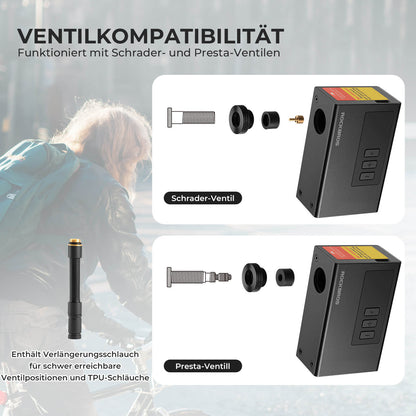 MINI Elektrische Fahrradpumpe Tragbar AS240 Pro ROCKBROS