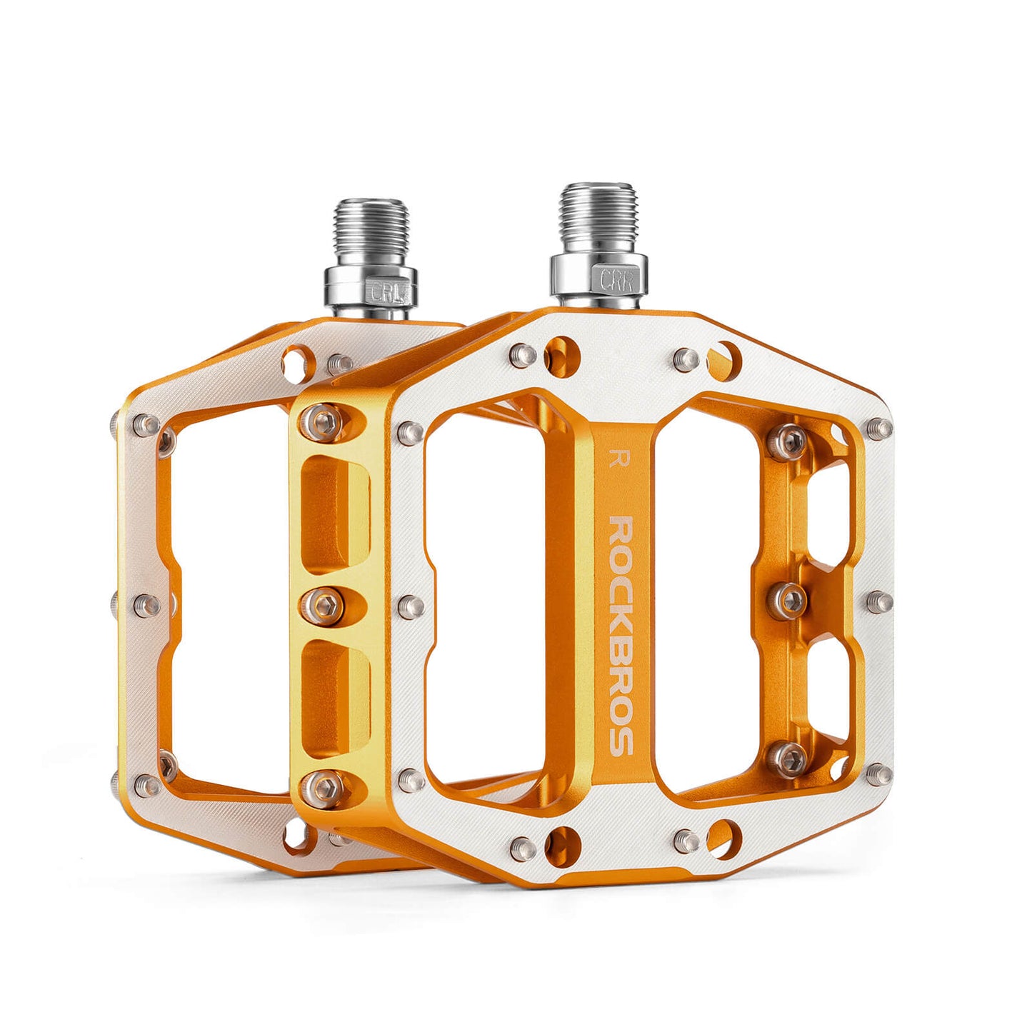 Pedale mit Anti-Rutsch-Stiften - Breite Plattform & Chrom-Molybdän-Achse ROCKBROS